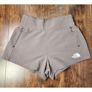 The North Face Shorts Women's Small Brown Tekware Flash Dry Zippered Pockets